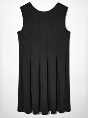 COS Black Sleeveless Pleated Mini Dress | Size XS